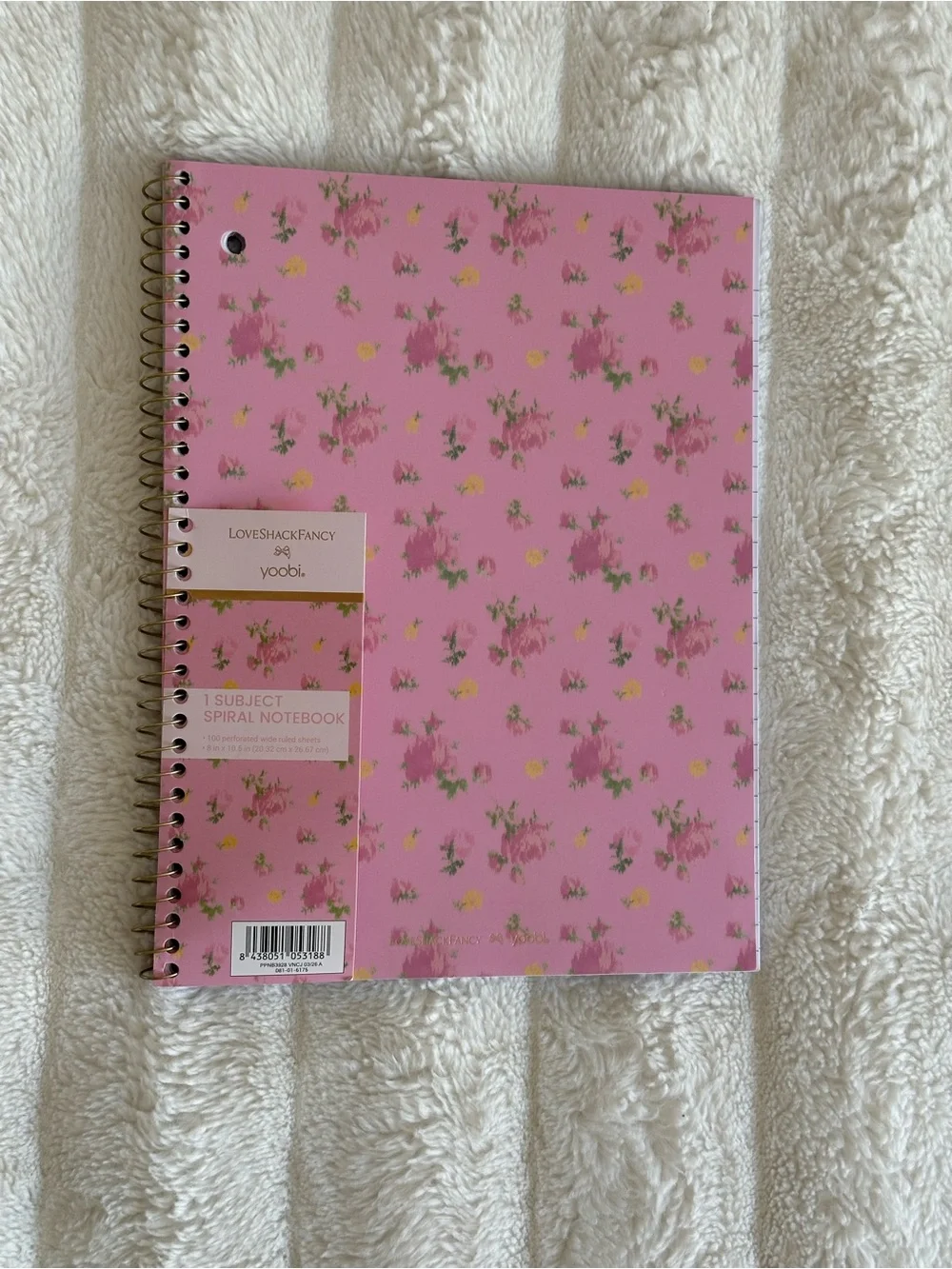 LoveShackFancy Kids Floral Backpack & Lunch Tote Set in Pink and White